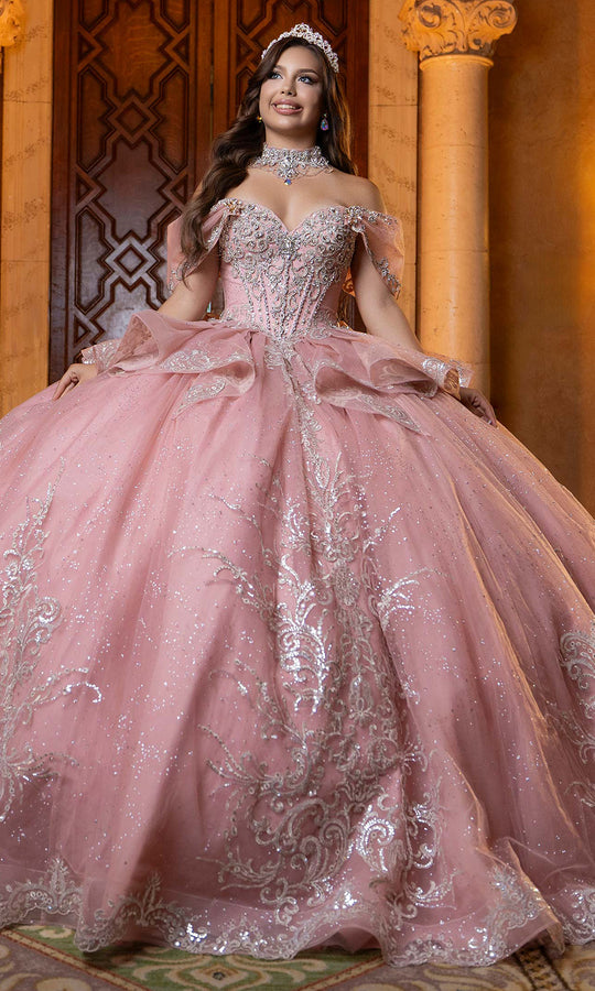 Vizcaya by Mori Lee 4080003 - Ruffled Peplum Sweetheart Tulle Ballgown