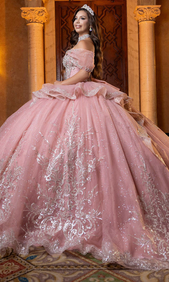 Vizcaya by Mori Lee 4080003 - Ruffled Peplum Sweetheart Tulle Ballgown