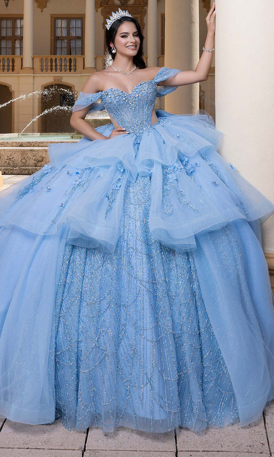 Vizcaya by Mori Lee 4080010 - Illusion Side Floral Embellished Gown