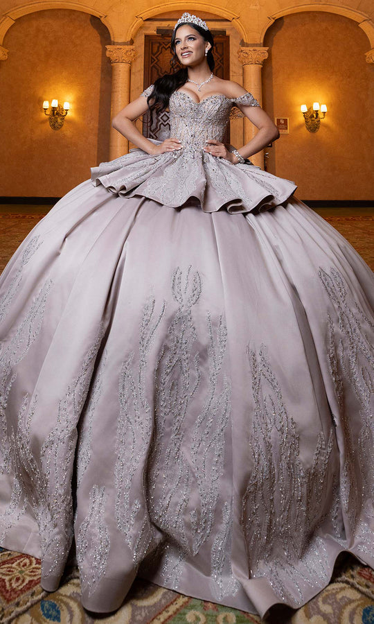 Vizcaya by Mori Lee 4080030 - Crystal Encrusted Sweetheart Satin Gown