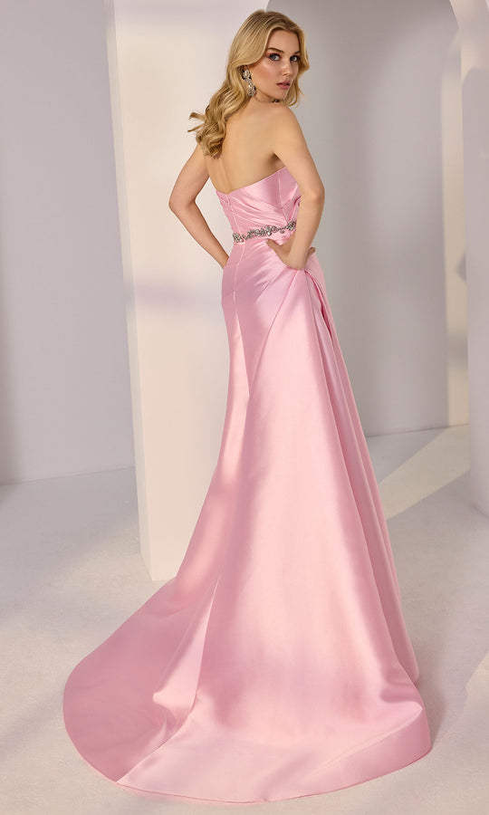 Mori Lee 49201 - Beaded Belt Sweetheart Mikado Gown