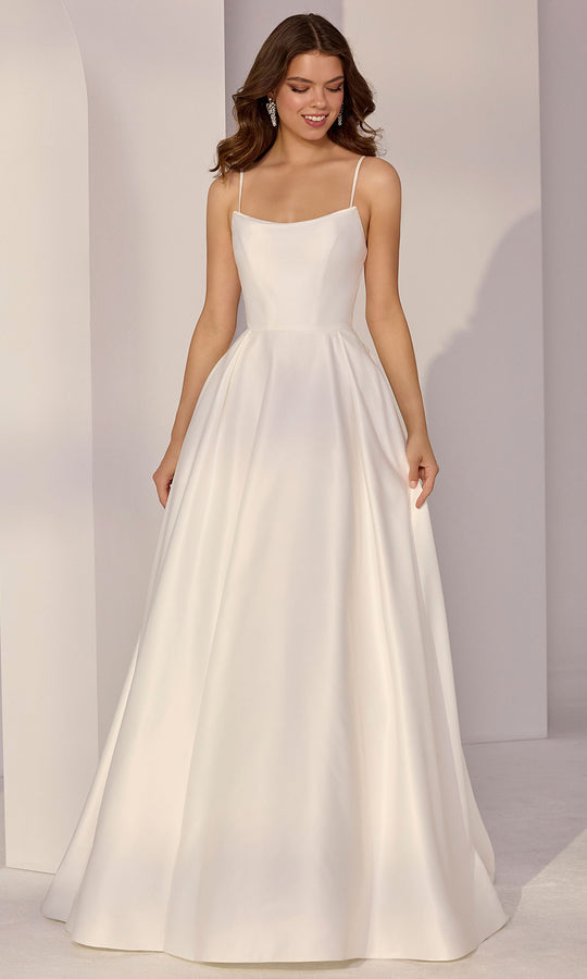 Mori Lee 49213 - Scoop Neck Minimalist A-Line Gown
