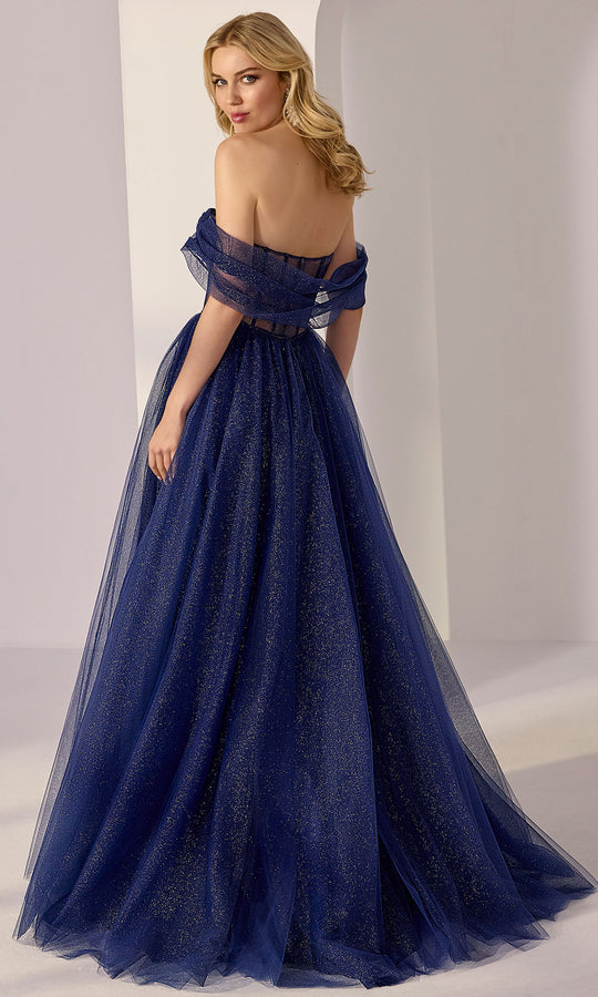 Mori Lee 49215 - Illusion Bodice Glitter Tulle Prom Gown