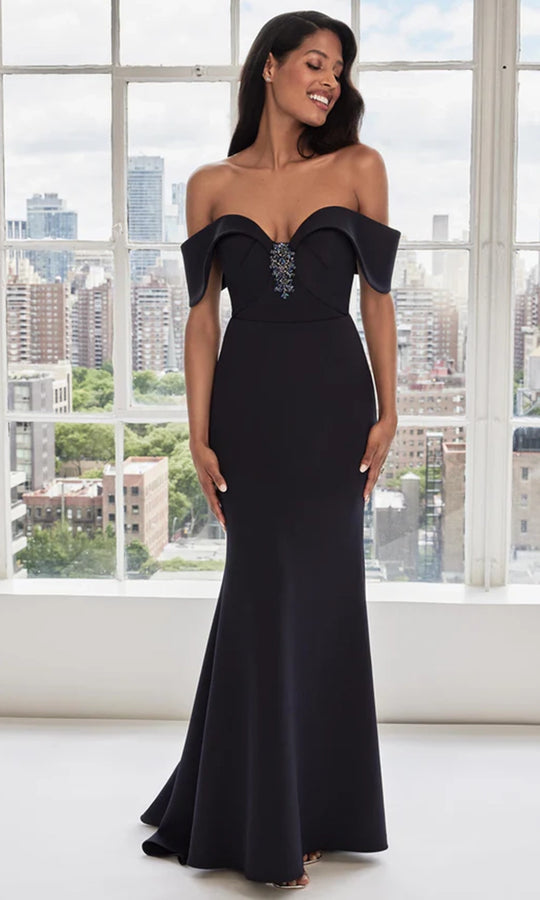 MGNY By Mori Lee 73106 - Off Shoulder Sweetheart Evening Gown