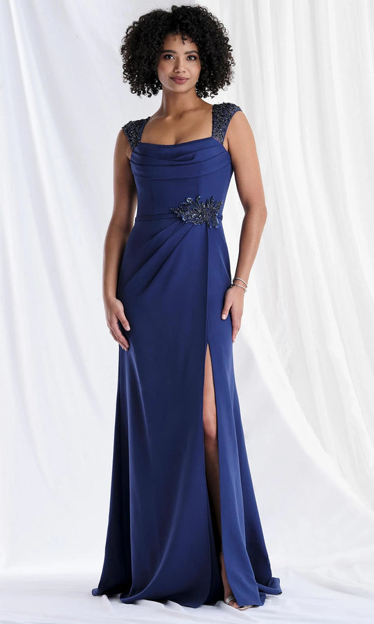 MGNY By Mori Lee 73179 - Embellished Cap Sleeve Sheath Gown