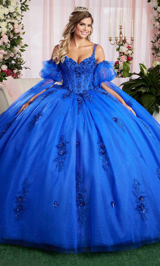 Vizcaya by Mori Lee 89504 - V-Neckline Bustled Back Ballgown