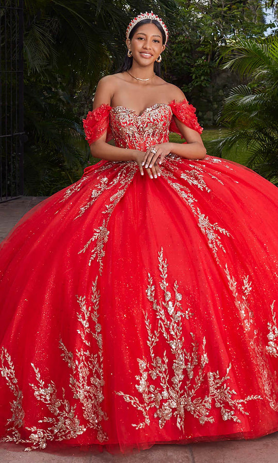 Vizcaya by Mori Lee 89534 - Sweetheart Gilded Floral Ballgown