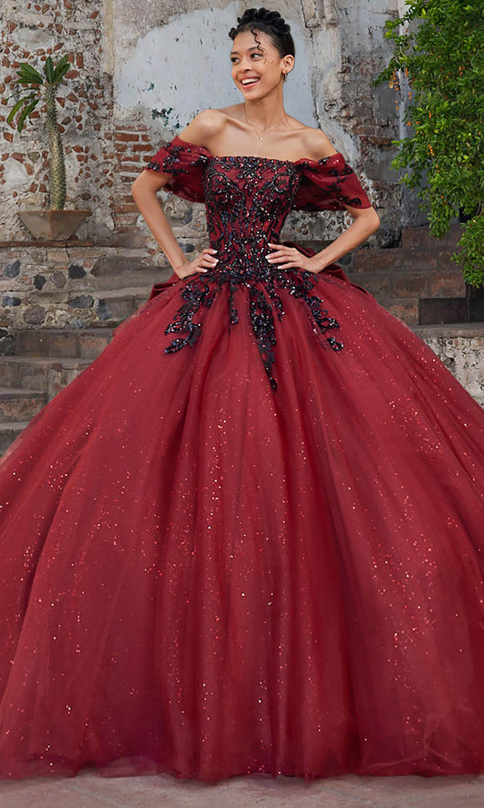 Vizcaya by Mori Lee 89535 - Straight Neckline Beaded Applique Ballgown