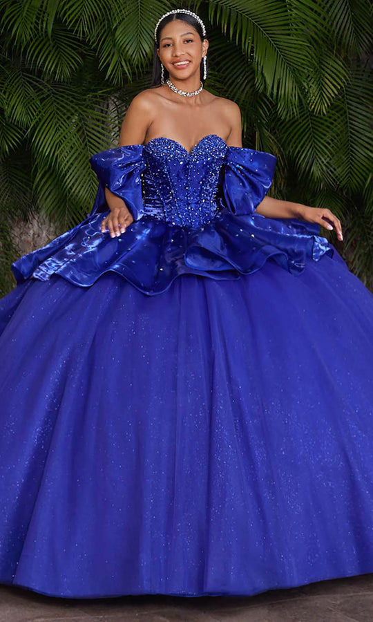 Vizcaya by Mori Lee 89540 - Ruffled Overskirt Sweetheart Ballgown