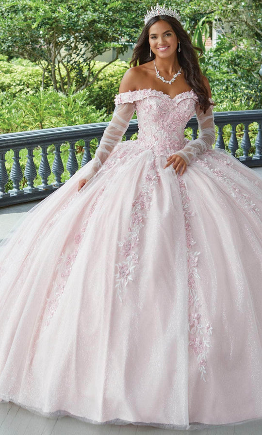 Quinceanera Collection 26049 - Sweetheart Off Shoulder Floral Ballgown