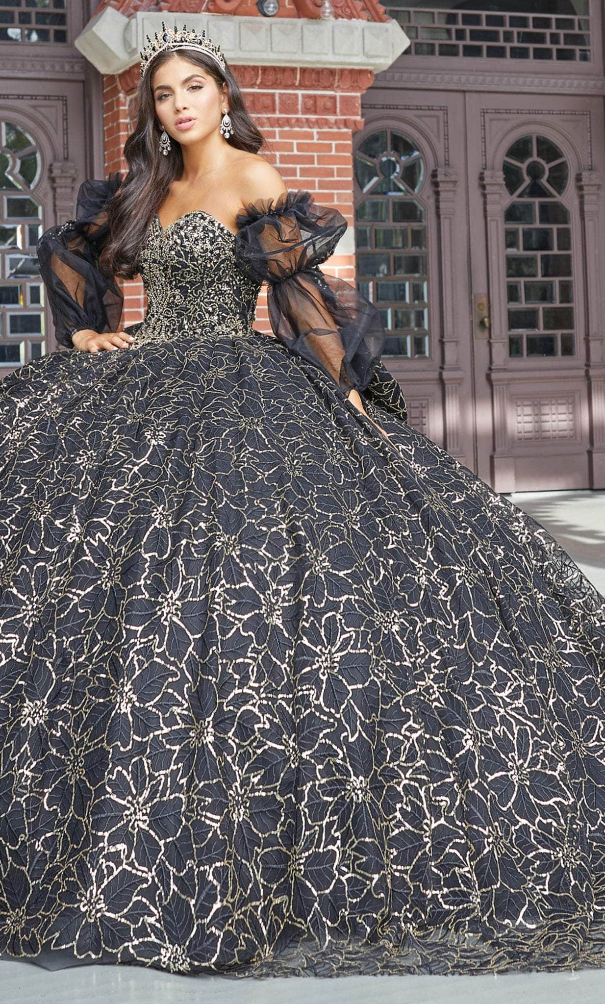 corset ball gown wedding dress Princess Strapless Sheer Color:BROWN SUEDE Oh My Moda COMMENSE Romance Ruffle Sheer