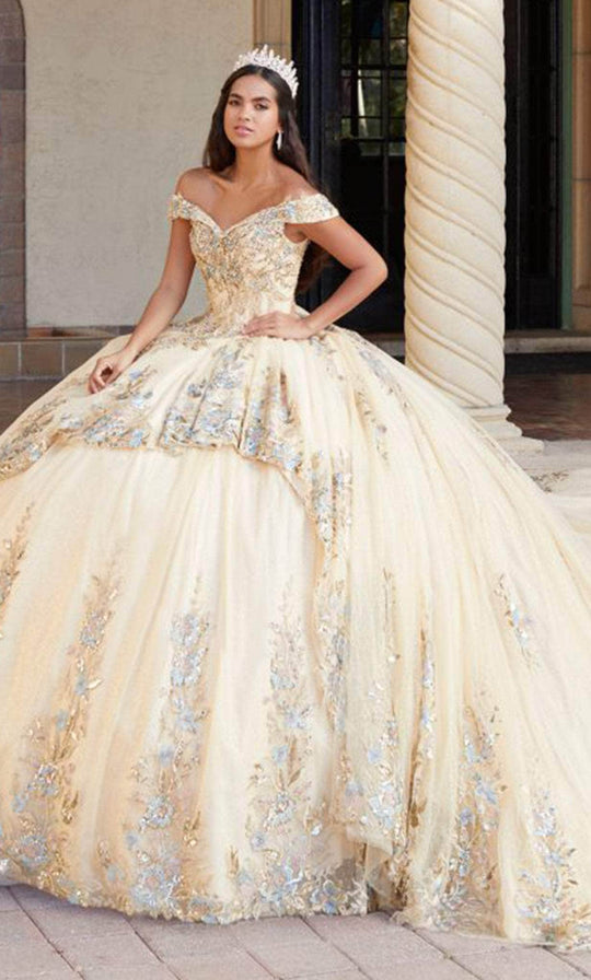 Quinceanera Collection 26058 - Beaded Off-Shoulder Ballgown