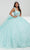 Quinceanera Collection 26062 - Sweetheart Embroidered Ballgown Ball Gowns 0 / Aqua