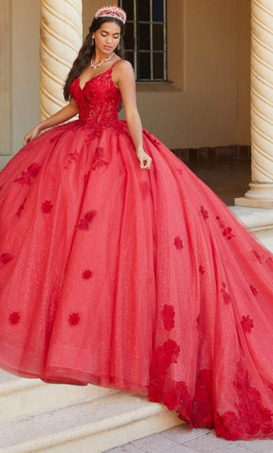 Quinceanera Collection 26064 - Lace Appliqué Sleeveless Ballgown