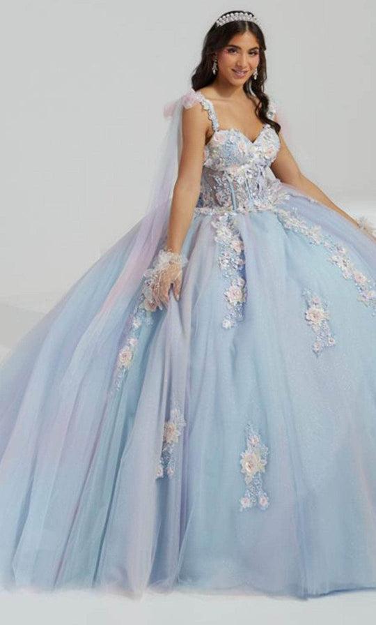 Quinceanera Collection 26067 - Floral Appliqued Ball Gown