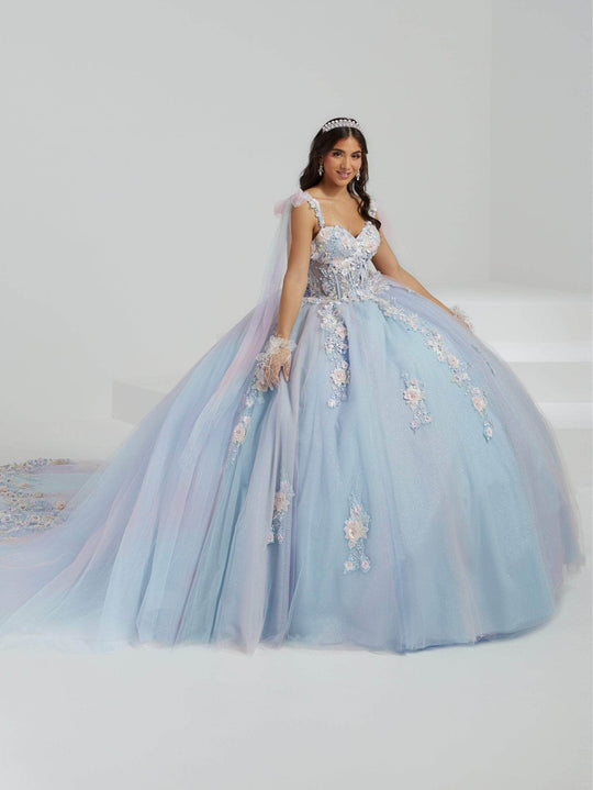 Quinceanera Collection 26067 - Floral Appliqued Ball Gown