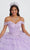 Quinceanera Collection 26068 - Off Shoulder Tiered Ball Gown Quinceanera Dresses 0 / Lilac