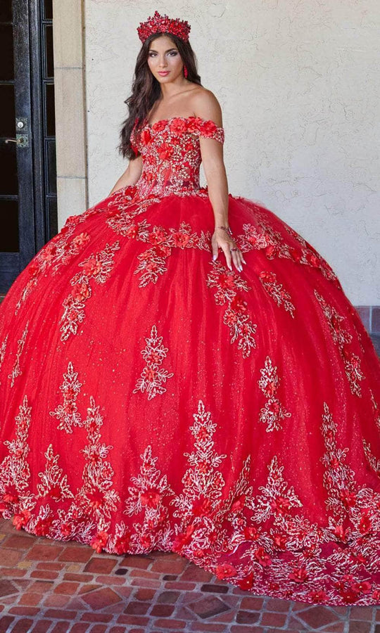 Quinceanera Collection 26073 - 3D Floral Embroidered Ballgown