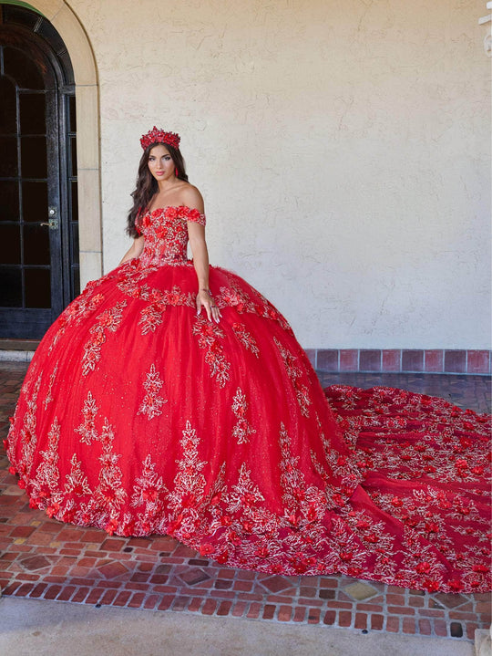 Quinceanera Collection 26073 - 3D Floral Embroidered Ballgown