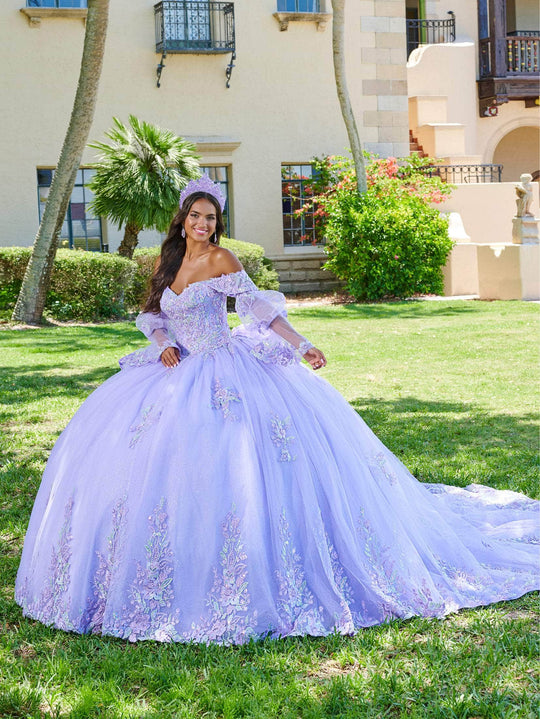 Quinceanera Collection 26078 - Lace Applique Off-Shoulder Ballgown