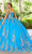 Quinceanera Collection 26083 - Floral Glitter Embellished Ballgown Ball Gowns