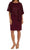 R&M Richards 2292 - Lace Poncho Cocktail Dress Cocktail Dresses 6 / Merlot