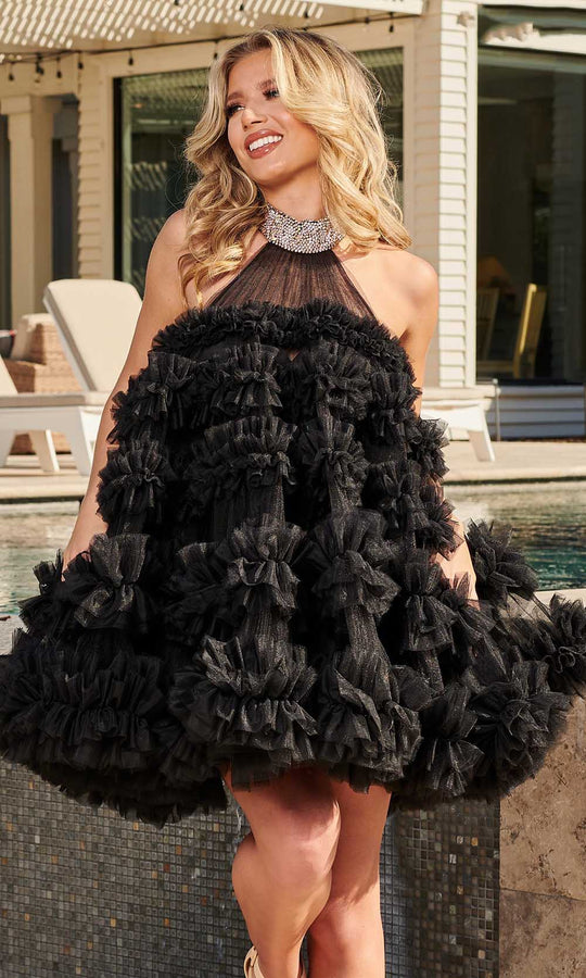 Rachel Allan 40260 - Ruffle Tulle A-Line Dress