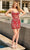 Rachel Allan 40270 - Fringed Sheath Short Dress Special Occasion Dress