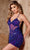 Rachel Allan 40271 - Sequin Embellished Sleeveless Cocktail Dress Cocktail Dresses 00 / Purple