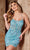 Rachel Allan 40273 - Sleeveless Sequin Embellished Cocktail Dress Cocktail Dresses 00 / Powder Blue