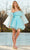 Rachel Allan 40366 - Strapless Tulle Cocktail Dress Cocktail Dresses 00 / Light Blue