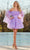 Rachel Allan 40366 - Strapless Tulle Cocktail Dress Cocktail Dresses 00 / Lilac