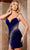 Rachel Allan 40373 - Sleeveless Beaded Cocktail Dress Homecoming Dresses 00 / Royal