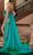 Rachel Allan 50261 - One Shoulder Gown with Cape Evening Dresses