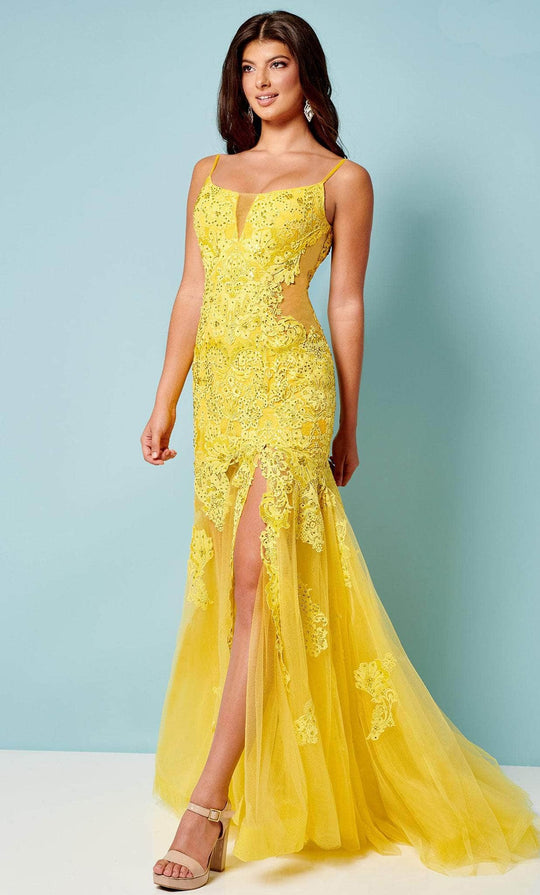 Rachel Allan 70275 - Lace Trumpet Prom Dress