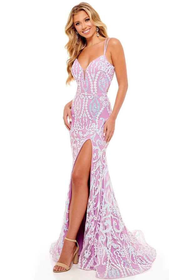 Rachel Allan 70279 - Sequin Lace Up Prom Dress