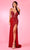Rachel Allan 70487 - Fitted Ornate Prom Dress Prom Dresses 00 / Red Fuchsia