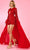 Rachel Allan 70492 - Sequin Cutout Romper Homecoming Dresses 00 / Red