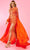 Rachel Allan 70492 - Sequin Cutout Romper Homecoming Dresses 00 / Tangerine