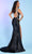 Rachel Allan 70498 - Metallic High Slit Prom Dress Prom Dresses