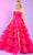 Rachel Allan 70503 - Jeweled Neck Tulle Prom Dress Ball Gowns 00 / Hot Pink