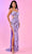 Rachel Allan 70506 - Ornate Sheath Prom Dress Prom Dresses 00 / Lilac Multi