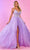 Rachel Allan 70510 - Applique A-Line Prom Dress Ball Gowns 00 / Lilac