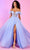 Rachel Allan 70515 - Ruched Corset Prom Dress Ball Gowns 00 / Royal Ombre
