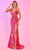 Rachel Allan 70516 - Sequined Sheath Prom Dress Prom Dresses 00 / Fuchsia