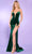 Rachel Allan 70522 - Bejeweled Velvet Prom Dress Prom Dresses 00 / Emerald Gold