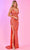 Rachel Allan 70544 - Sequin V-Neck Prom Dress Prom Dresses 00 / Tangerine Multi