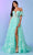 Rachel Allan 70557 - Floral Print Prom Dress Prom Dresses 00 / Mint
