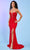 Rachel Allan 70578 - Scoop Neck Applique Prom Dress Prom Dresses 00 / Red