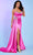 Rachel Allan 70593 - Scoop Side Draped Prom Gown Prom Dresses 00 / Fuchsia